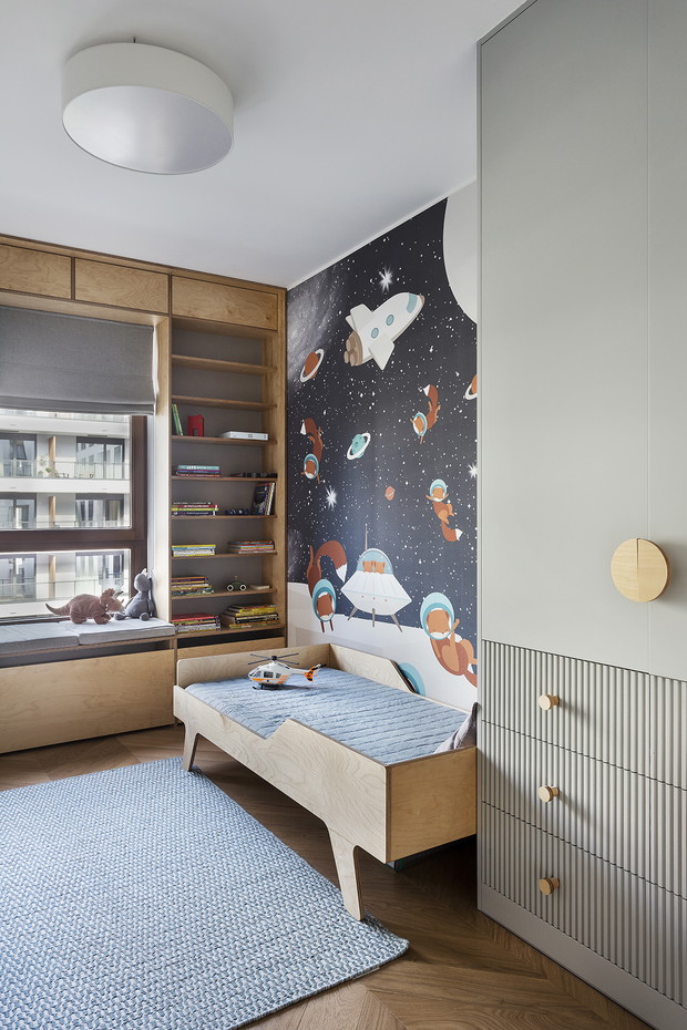 Mieszkanie dla rodziny, projekt: Dominika Wojciechowska z Nidus Interiors