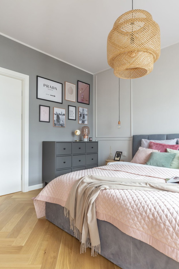 Mieszkanie w pastelach, projekt wnętrza: Angelika Front, architekt wnętrz / Decoroom , projekt kuchni i mebli: Katarzyna Domańska, architekt wnętrz / Decoroom Kitchen