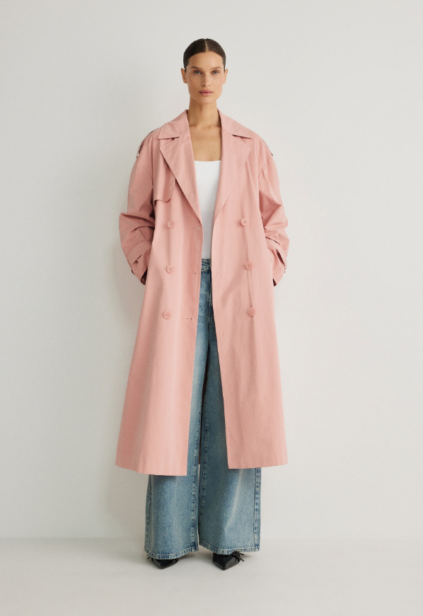 Dwurzędowy trencz oversize, 299,99 zł