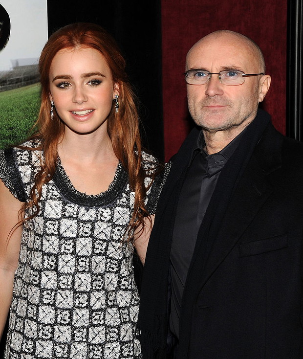Lily Collins i Phil Collins