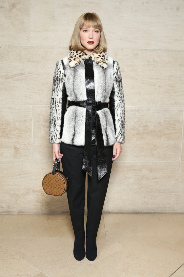Léa Seydoux na pokazie Louis Vuitton wiosna-lato 2018