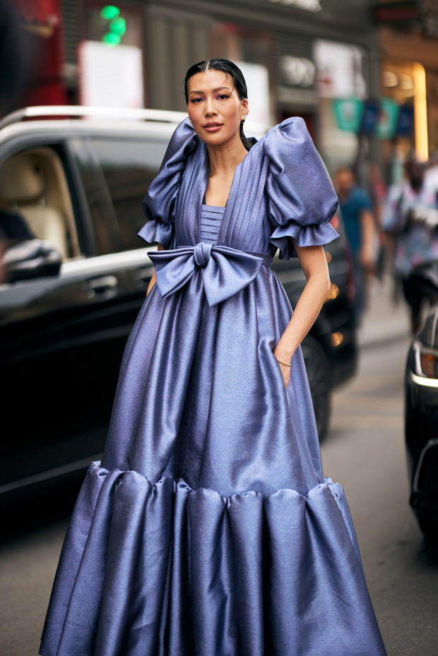 Street fashion Paris Haute Couture week jesień-zima 2024/2025