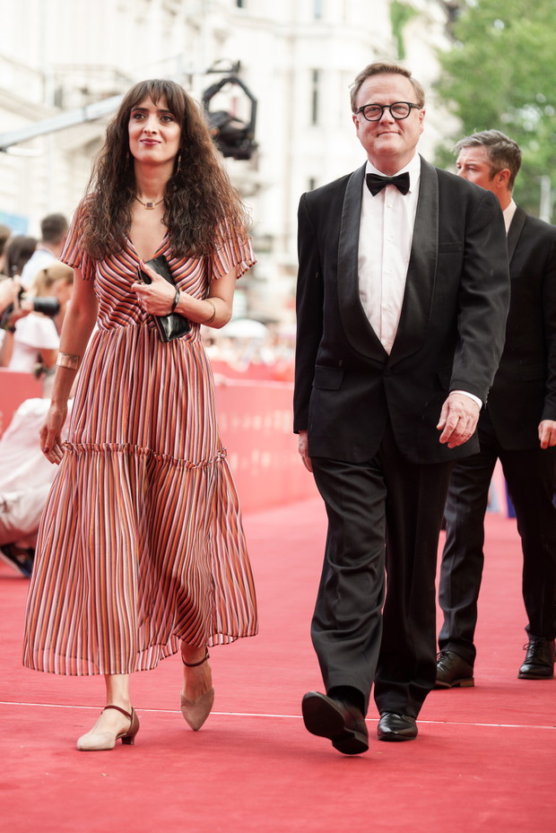 Nana Ekvtimishvili i Peter Brosens na gali otwarcia Odessa Film FestivaL 2019.