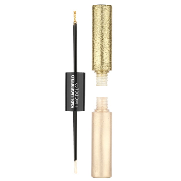 Liquid glitter eyeliner duo Karl Lagerfeld x ModelCo