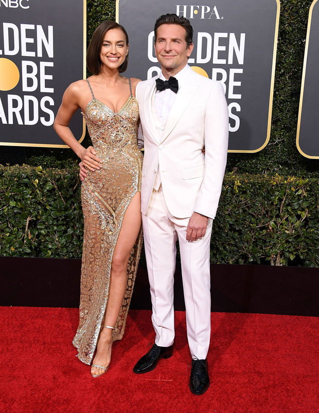 Bradley Cooper i Irina Shayk na rozdaniu Złotych Globów, 2019 rok.