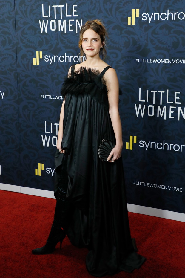 Emma Watson w sukni Balenciaga na premierze Little Women w Nowym Jorku.