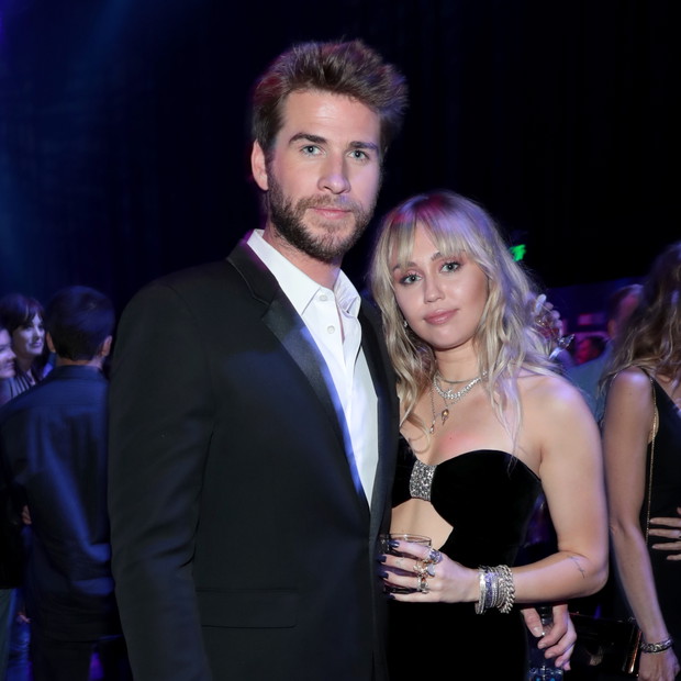 Miley Cyrus i Liam Hemsworth na premierze filmu Avengers: Endgame, 2019 rok.
