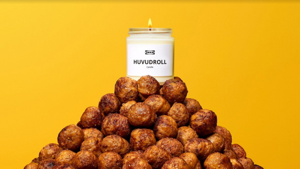 Świeca o zapachu klopsików z IKEA