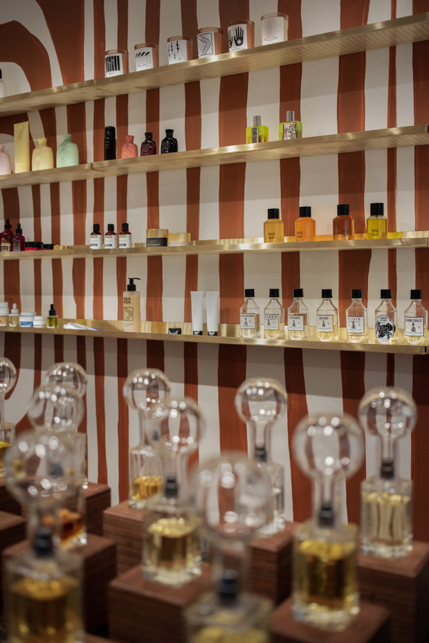 Mood Scent Bar przy Brackiej w Warszawie, projekt wnętrza: Zofia Wyganowska