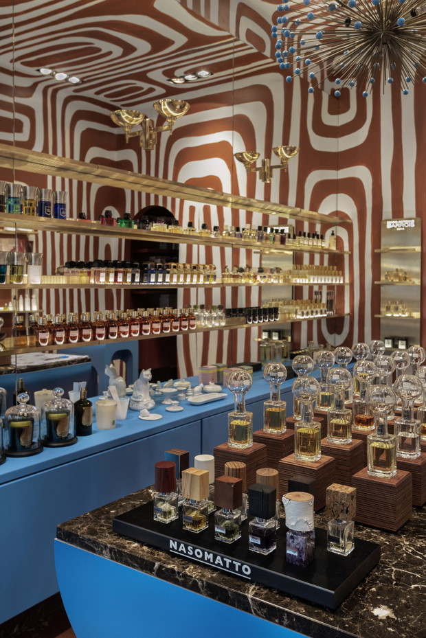 Mood Scent Bar przy Brackiej w Warszawie, projekt wnętrza: Zofia Wyganowska