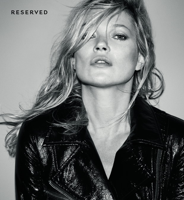 Kate Moss w kampanii Reserved w futrze