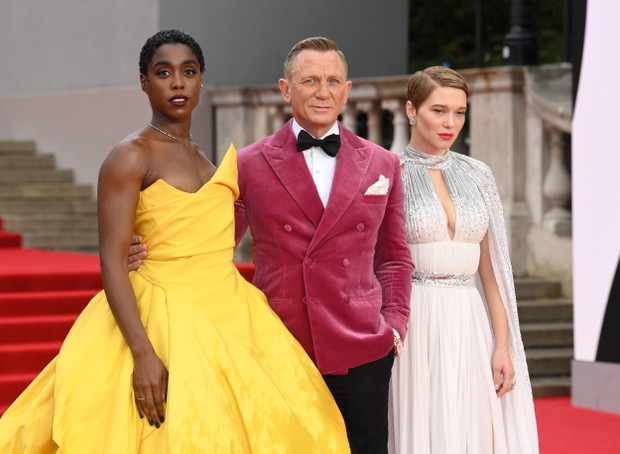 Lashana Lynch, Daniel Craig i Lea Seydoux
