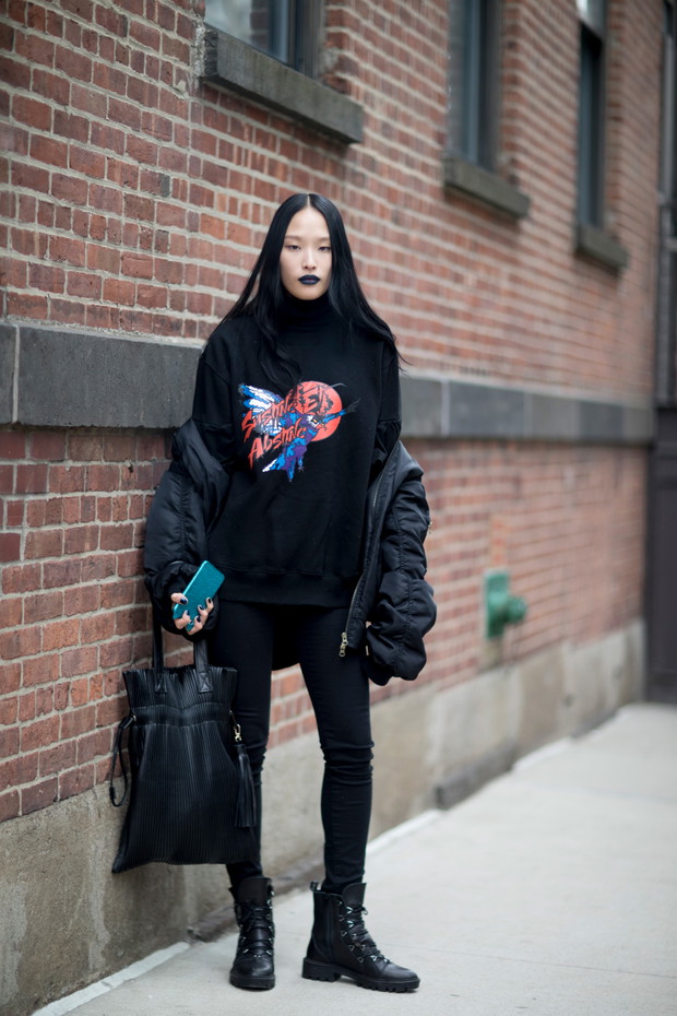Stylizacje gości na NYFW FW18