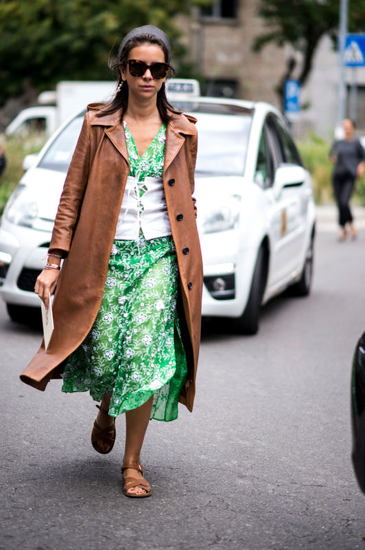 Modne płaszcze - street fashion jesień-zima 2016/2017