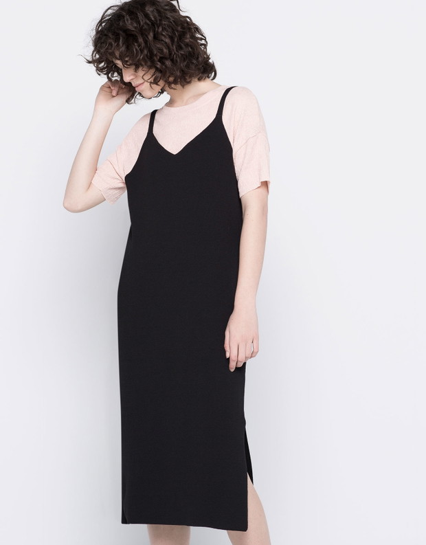 Bieliźniana sukienka + top, fot. Pull&Bear