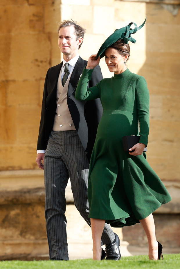 James Matthews i Pippa Middleton na ślubie księżniczki Eugenii i Jacka Brooksbanka, 12.10.2018.