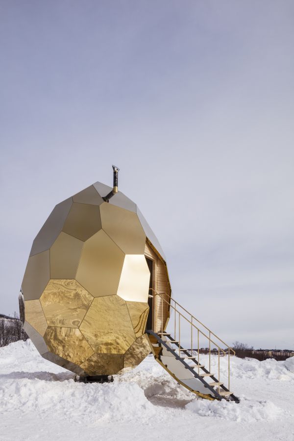 SOLAR EGG - sauna w Kirunie, Bigert & Bergström