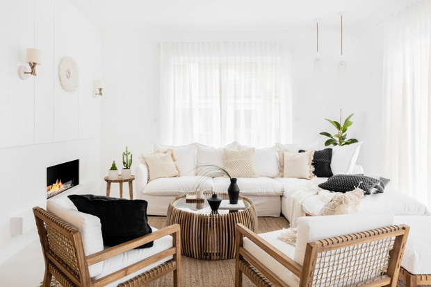 Dom w stylu boho we Wrocławiu, projekt i realizacja: Magdalena Kwoczka z pracowni Finchstudio