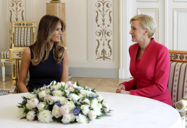 Melania Trump i Agata Kornhauser-Duda, 6.07