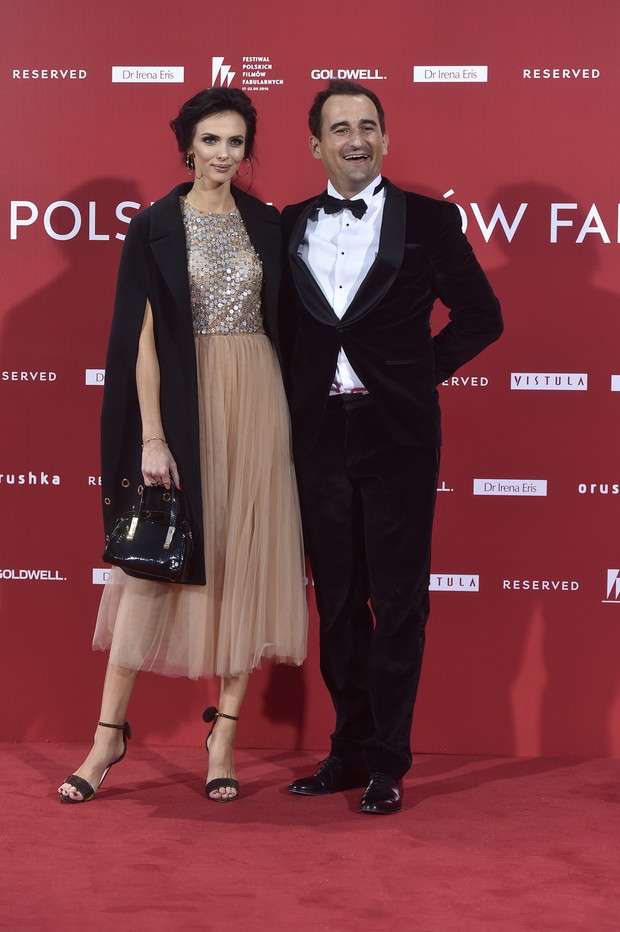 Marcela Leszczak i Michał Koterski na rozdaniu nagród 43. Festiwalu Filmowego w Gdyni