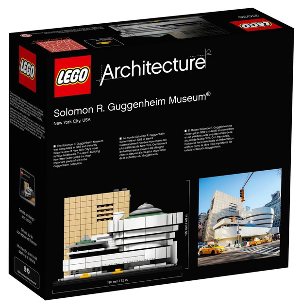 Budynek Muzeum Guggenheima w Nowym Jorku z klocków LEGO