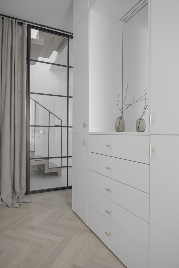 Dwupoziomowy apartament w Zielonej Górze, projekt: Mindful Architekci