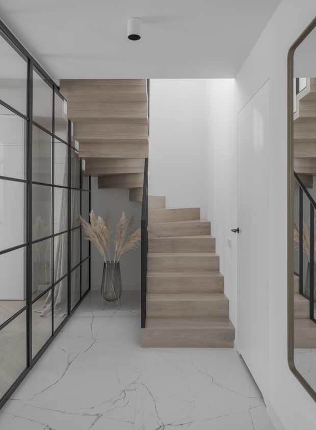 Dwupoziomowy apartament w Zielonej Górze, projekt: Mindful Architekci