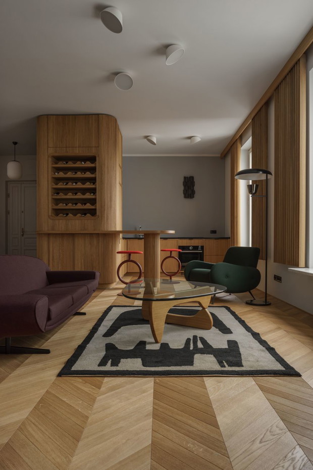 Penthouse na Starej Pradze, projekt: Loft Kolasiński