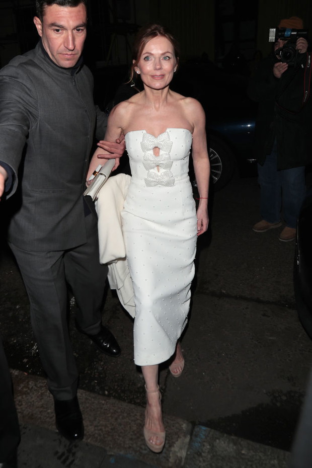 Geri Halliwell-Horner na urodzinach Victorii Beckham