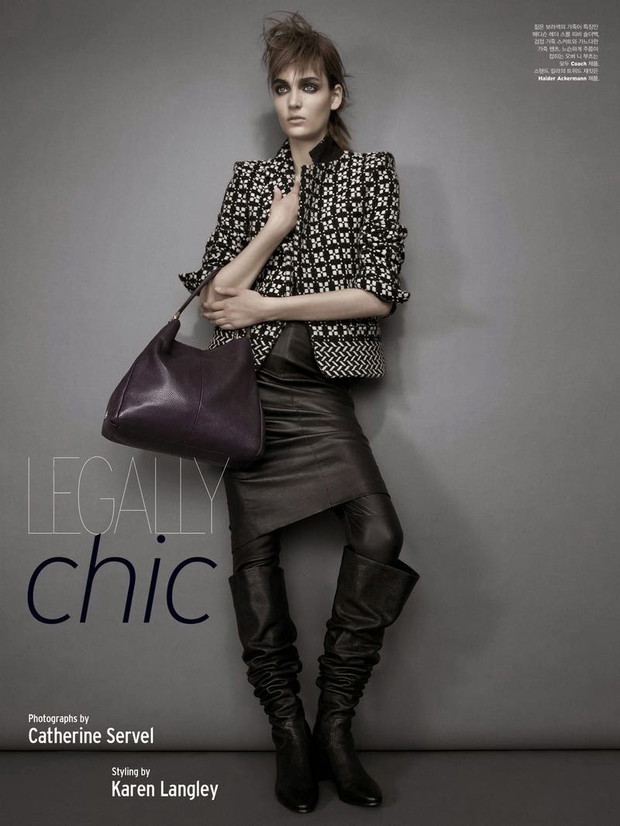 Mroczna Zuzanna Bijoch w sesji dla W Korea