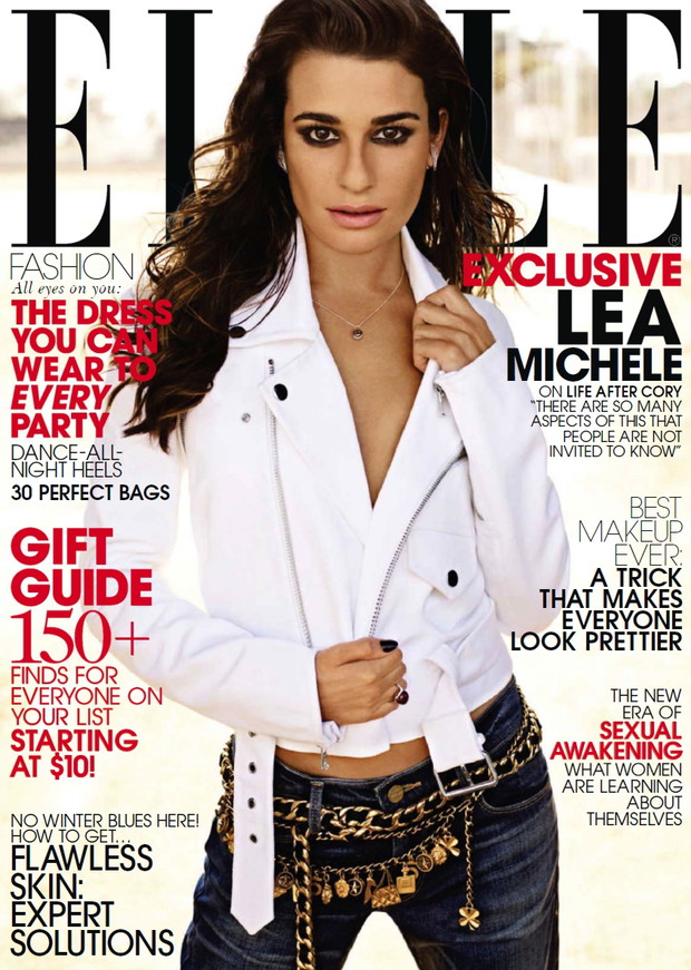 Lea Michele w grudniowym ELLE US