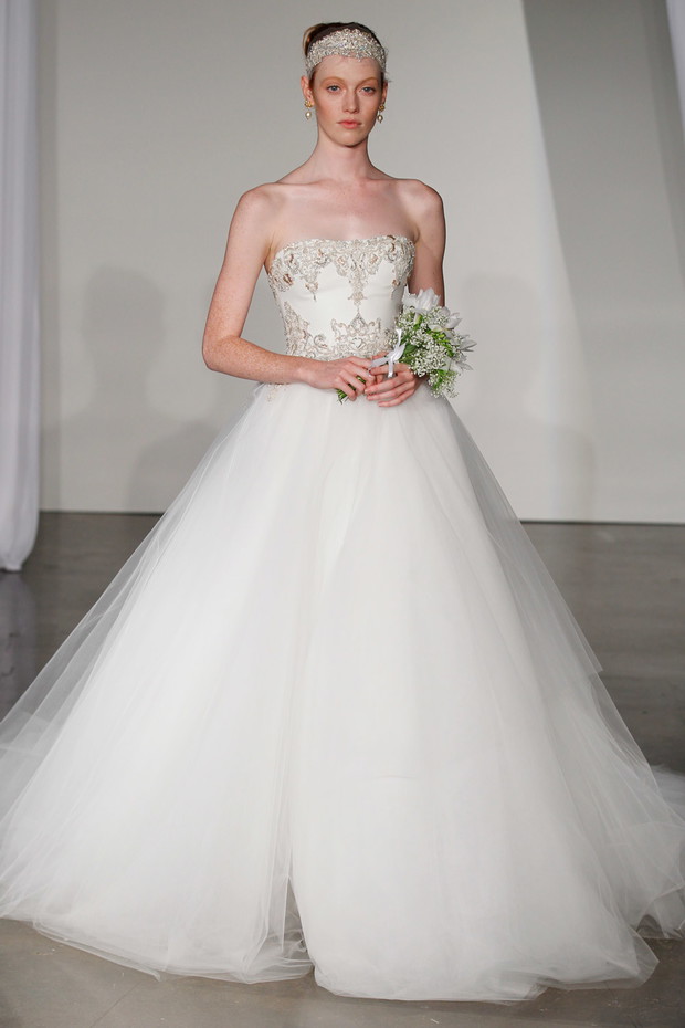 Suknie ślubne 2014: Marchesa wiosna i jesień 2014