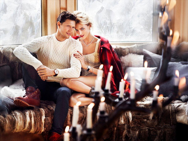 Anja Rubik i Sasha w świątecznej kampanii Apart 2013