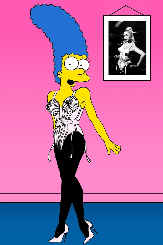 Marge Simpson w legendarnych stylizacjach