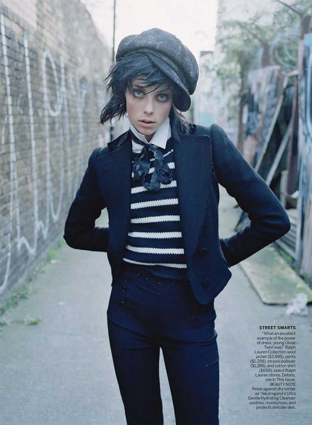 Edie Campbell w sesji Dressing like the Dickens dla Vogue US grudzień 2013, fot. Tim Walker X