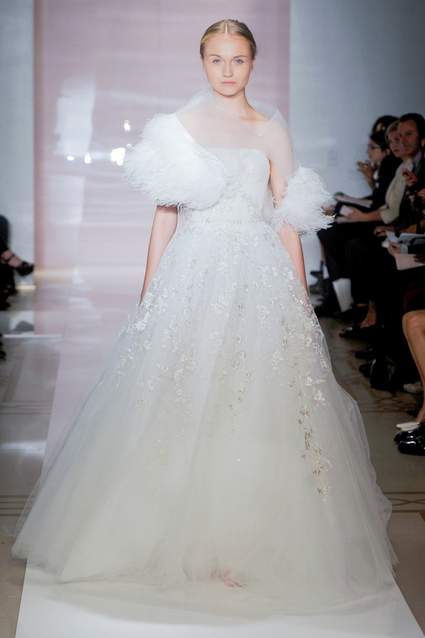 Suknie ślubne 2014: Reem Acra jesień 2014