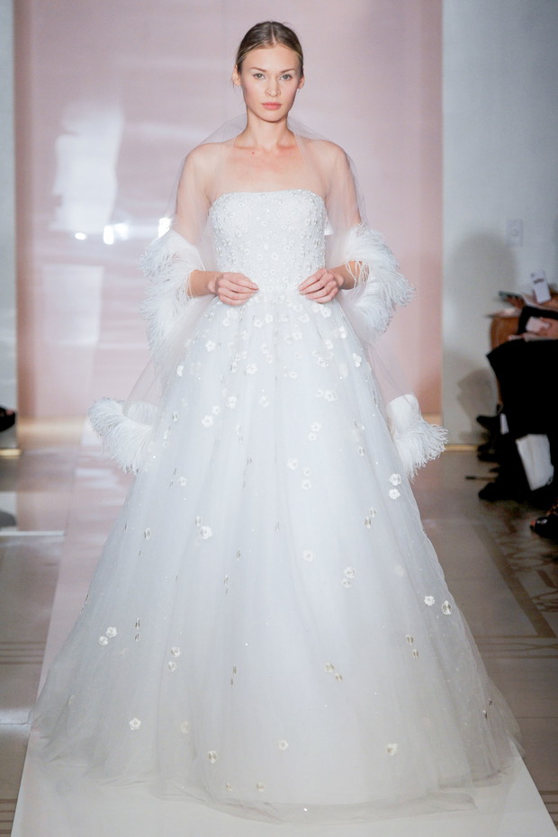 Suknie ślubne 2014: Reem Acra jesień 2014