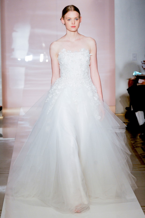 Suknie ślubne 2014: Reem Acra jesień 2014