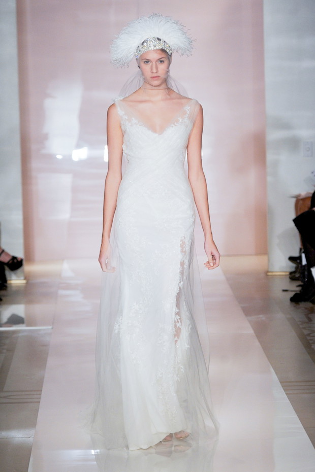 Suknie ślubne 2014: Reem Acra jesień 2014