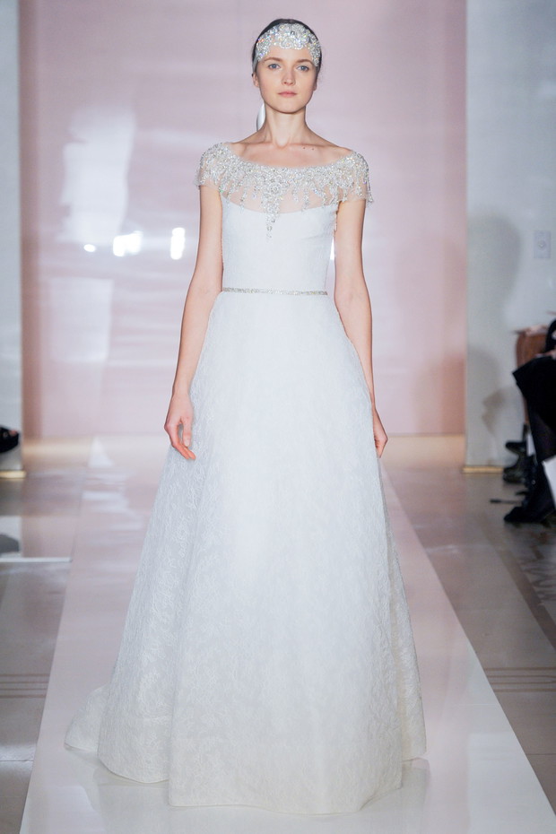 Suknie ślubne 2014: Reem Acra jesień 2014