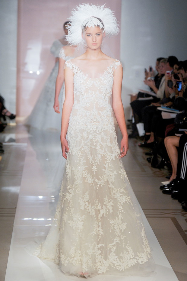 Suknie ślubne 2014: Reem Acra jesień 2014