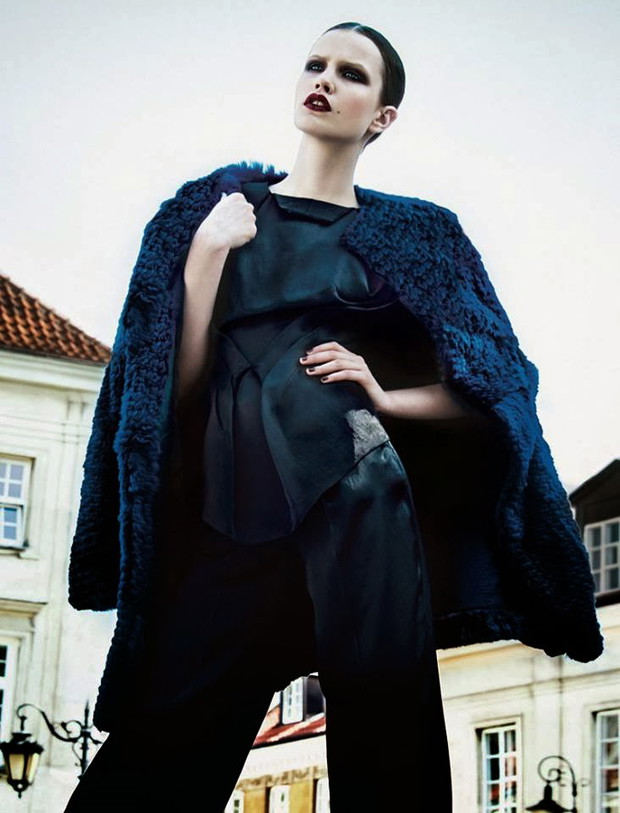 Julie Borawska w głośnej sesji dla Vogue Mexico listopad 2013, fot. Kevin Sinclair