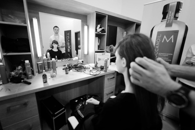 Łukasz Jemioł: backstage pokazu wiosna - lato 2014