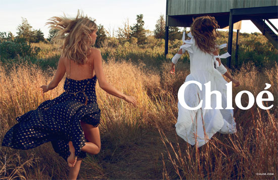 Lou Doillon i Julia Stegner w kampanii Chloe wiosna-lato 2014