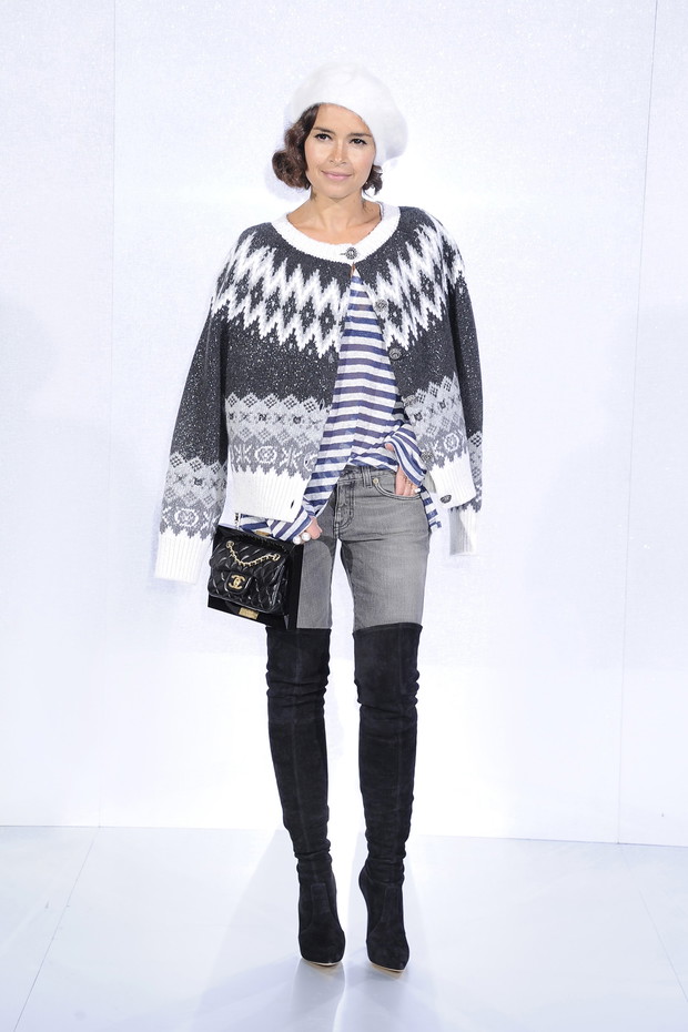 Gwiazdy na pokazach haute couture wiosna-lato 2014 w Paryżu