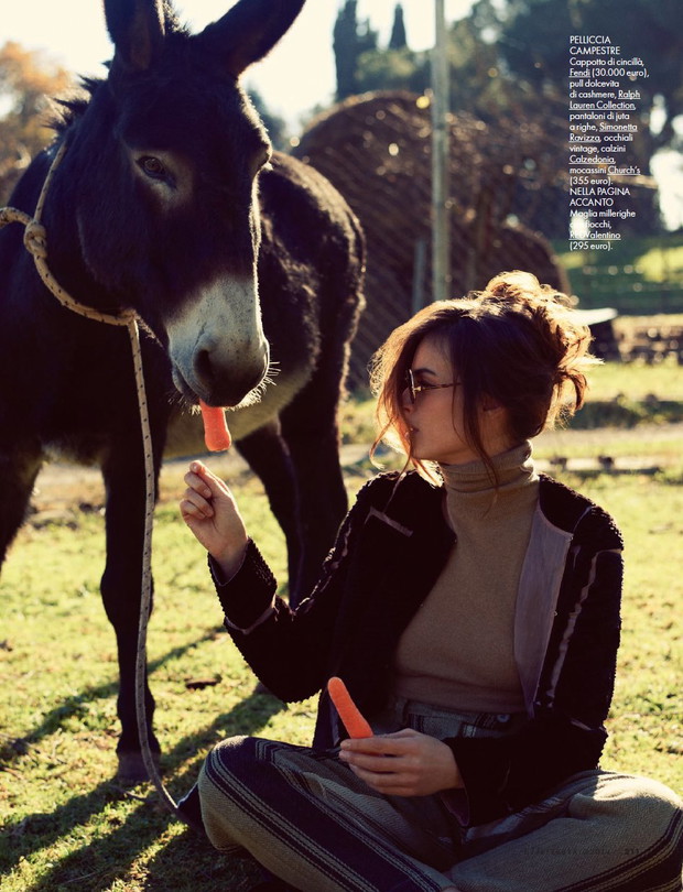 Kasia Smutniak w lutowym ELLE Italy!