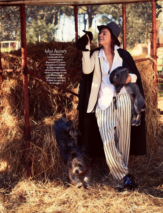 Kasia Smutniak w lutowym ELLE Italy!