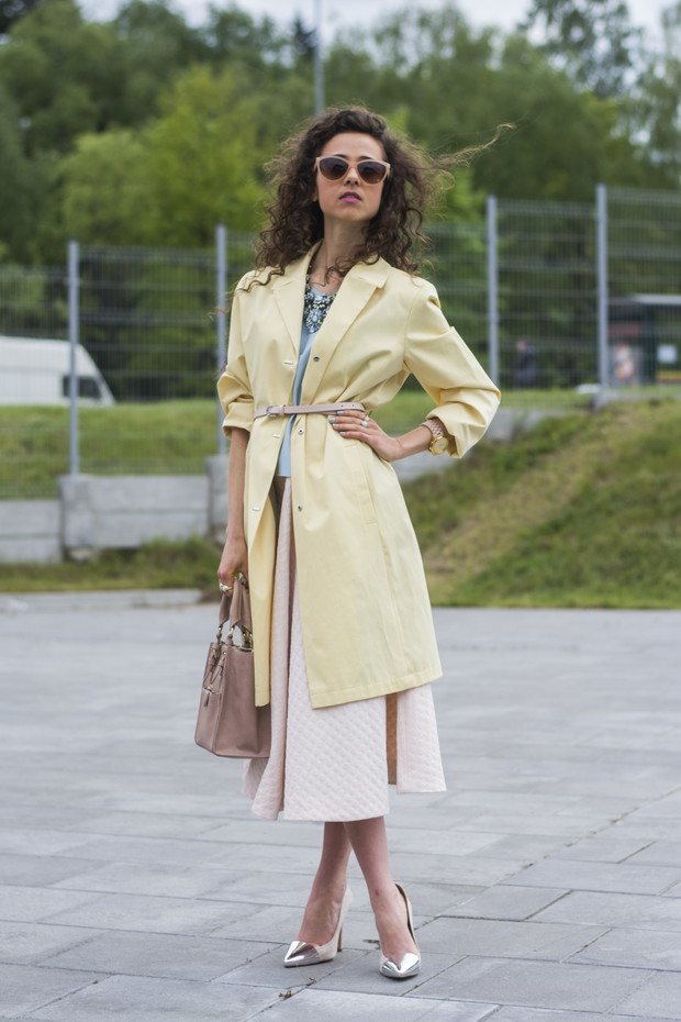 Street fashion na Fashion Week Poland jesień-zima 2014/2014, fot. Robert Purwin/ www.mr-faceless.blogspot