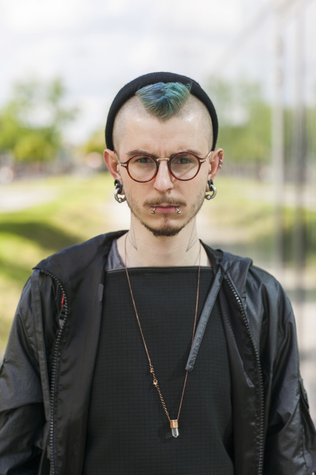 Street fashion na Fashion Week Poland jesień-zima 2014/2014, fot. Szymon Brzóska/ www.stylestalker