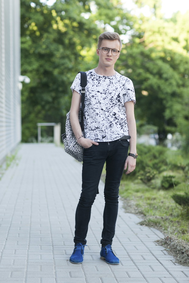 Street fashion na Fashion Week Poland jesień-zima 2014/2014, fot. Szymon Brzóska/ www.stylestalker